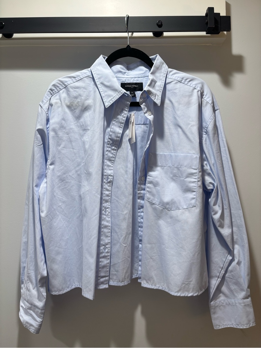 Banana Republic Light Blue Women's Button-Up Shirt